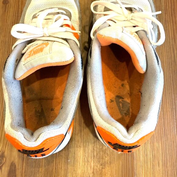 Nike Air Max 90 Recraft Total Orange - Men's Size 10.5 (CW5458-101) - Picture 8 of 13